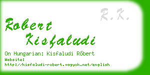robert kisfaludi business card